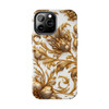 Golden Swirl Tough Phone Case for iPhone in 21 different sizes. Compatible with iPhone 7, 8, X, 11, 12, 13, 14 and more.