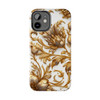 Golden Swirl Tough Phone Case for iPhone in 21 different sizes. Compatible with iPhone 7, 8, X, 11, 12, 13, 14 and more.