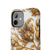 Golden Swirl Tough Phone Case for iPhone in 21 different sizes. Compatible with iPhone 7, 8, X, 11, 12, 13, 14 and more.