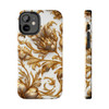 Golden Swirl Tough Phone Case for iPhone in 21 different sizes. Compatible with iPhone 7, 8, X, 11, 12, 13, 14 and more.