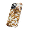 Golden Swirl Tough Phone Case for iPhone in 21 different sizes. Compatible with iPhone 7, 8, X, 11, 12, 13, 14 and more.