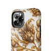 Golden Swirl Tough Phone Case for iPhone in 21 different sizes. Compatible with iPhone 7, 8, X, 11, 12, 13, 14 and more.