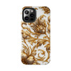 Golden Swirl Tough Phone Case for iPhone in 21 different sizes. Compatible with iPhone 7, 8, X, 11, 12, 13, 14 and more.