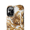 Golden Swirl Tough Phone Case for iPhone in 21 different sizes. Compatible with iPhone 7, 8, X, 11, 12, 13, 14 and more.