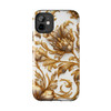 Golden Swirl Tough Phone Case for iPhone in 21 different sizes. Compatible with iPhone 7, 8, X, 11, 12, 13, 14 and more.