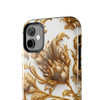 Golden Swirl Tough Phone Case for iPhone in 21 different sizes. Compatible with iPhone 7, 8, X, 11, 12, 13, 14 and more.