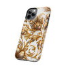 Golden Swirl Tough Phone Case for iPhone in 21 different sizes. Compatible with iPhone 7, 8, X, 11, 12, 13, 14 and more.