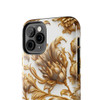 Golden Swirl Tough Phone Case for iPhone in 21 different sizes. Compatible with iPhone 7, 8, X, 11, 12, 13, 14 and more.