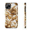 Golden Swirl Tough Phone Case for iPhone in 21 different sizes. Compatible with iPhone 7, 8, X, 11, 12, 13, 14 and more.