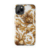 Golden Swirl Tough Phone Case for iPhone in 21 different sizes. Compatible with iPhone 7, 8, X, 11, 12, 13, 14 and more.