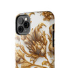 Golden Swirl Tough Phone Case for iPhone in 21 different sizes. Compatible with iPhone 7, 8, X, 11, 12, 13, 14 and more.