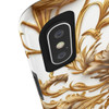 Golden Swirl Tough Phone Case for iPhone in 21 different sizes. Compatible with iPhone 7, 8, X, 11, 12, 13, 14 and more.