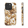 Golden Swirl Tough Phone Case for iPhone in 21 different sizes. Compatible with iPhone 7, 8, X, 11, 12, 13, 14 and more.