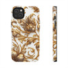 Golden Swirl Tough Phone Case for iPhone in 21 different sizes. Compatible with iPhone 7, 8, X, 11, 12, 13, 14 and more.