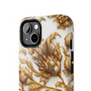 Golden Swirl Tough Phone Case for iPhone in 21 different sizes. Compatible with iPhone 7, 8, X, 11, 12, 13, 14 and more.