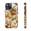 Golden Swirl Tough Phone Case for iPhone in 21 different sizes. Compatible with iPhone 7, 8, X, 11, 12, 13, 14 and more.