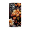 Fall Floral Tough Phone Case for iPhone in 21 different sizes. Compatible with iPhone 7, 8, X, 11, 12, 13, 14 and more.