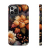 Fall Floral Tough Phone Case for iPhone in 21 different sizes. Compatible with iPhone 7, 8, X, 11, 12, 13, 14 and more.