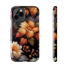 Fall Floral Tough Phone Case for iPhone in 21 different sizes. Compatible with iPhone 7, 8, X, 11, 12, 13, 14 and more.