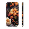 Fall Floral Tough Phone Case for iPhone in 21 different sizes. Compatible with iPhone 7, 8, X, 11, 12, 13, 14 and more.
