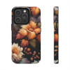 Fall Floral Tough Phone Case for iPhone in 21 different sizes. Compatible with iPhone 7, 8, X, 11, 12, 13, 14 and more.