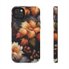 Fall Floral Tough Phone Case for iPhone in 21 different sizes. Compatible with iPhone 7, 8, X, 11, 12, 13, 14 and more.