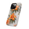 Orange Splash Tough Phone Case for iPhone in 21 different sizes. Compatible with iPhone 7, 8, X, 11, 12, 13, 14 and more.