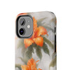 Orange Splash Tough Phone Case for iPhone in 21 different sizes. Compatible with iPhone 7, 8, X, 11, 12, 13, 14 and more.
