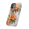 Orange Splash Tough Phone Case for iPhone in 21 different sizes. Compatible with iPhone 7, 8, X, 11, 12, 13, 14 and more.