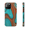 Southwest Swirls Tough Phone Case for iPhone in 21 different sizes. Compatible with iPhone 7, 8, X, 11, 12, 13, 14 and more.
