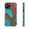 Southwest Swirls Tough Phone Case for iPhone in 21 different sizes. Compatible with iPhone 7, 8, X, 11, 12, 13, 14 and more.