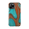 Southwest Swirls Tough Phone Case for iPhone in 21 different sizes. Compatible with iPhone 7, 8, X, 11, 12, 13, 14 and more.