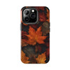 Fall Leaves Tough Phone Case for iPhone in 21 different sizes. Compatible with iPhone 7, 8, X, 11, 12, 13, 14 and more.