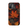 Fall Leaves Tough Phone Case for iPhone in 21 different sizes. Compatible with iPhone 7, 8, X, 11, 12, 13, 14 and more.