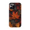 Fall Leaves Tough Phone Case for iPhone in 21 different sizes. Compatible with iPhone 7, 8, X, 11, 12, 13, 14 and more.