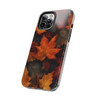 Fall Leaves Tough Phone Case for iPhone in 21 different sizes. Compatible with iPhone 7, 8, X, 11, 12, 13, 14 and more.