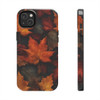 Fall Leaves Tough Phone Case for iPhone in 21 different sizes. Compatible with iPhone 7, 8, X, 11, 12, 13, 14 and more.