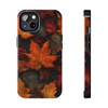 Fall Leaves Tough Phone Case for iPhone in 21 different sizes. Compatible with iPhone 7, 8, X, 11, 12, 13, 14 and more.