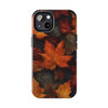 Fall Leaves Tough Phone Case for iPhone in 21 different sizes. Compatible with iPhone 7, 8, X, 11, 12, 13, 14 and more.