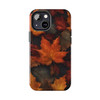 Fall Leaves Tough Phone Case for iPhone in 21 different sizes. Compatible with iPhone 7, 8, X, 11, 12, 13, 14 and more.