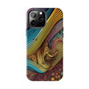 Abstract Swirl Tough Phone Case for iPhone in 21 different sizes. Compatible with iPhone 7, 8, X, 11, 12, 13, 14 and more.