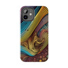 Abstract Swirl Tough Phone Case for iPhone in 21 different sizes. Compatible with iPhone 7, 8, X, 11, 12, 13, 14 and more.