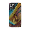 Abstract Swirl Tough Phone Case for iPhone in 21 different sizes. Compatible with iPhone 7, 8, X, 11, 12, 13, 14 and more.