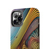 Abstract Swirl Tough Phone Case for iPhone in 21 different sizes. Compatible with iPhone 7, 8, X, 11, 12, 13, 14 and more.