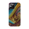 Abstract Swirl Tough Phone Case for iPhone in 21 different sizes. Compatible with iPhone 7, 8, X, 11, 12, 13, 14 and more.