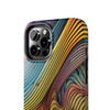 Abstract Swirl Tough Phone Case for iPhone in 21 different sizes. Compatible with iPhone 7, 8, X, 11, 12, 13, 14 and more.