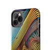 Abstract Swirl Tough Phone Case for iPhone in 21 different sizes. Compatible with iPhone 7, 8, X, 11, 12, 13, 14 and more.