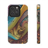 Abstract Swirl Tough Phone Case for iPhone in 21 different sizes. Compatible with iPhone 7, 8, X, 11, 12, 13, 14 and more.