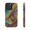 Abstract Swirl Tough Phone Case for iPhone in 21 different sizes. Compatible with iPhone 7, 8, X, 11, 12, 13, 14 and more.