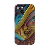 Abstract Swirl Tough Phone Case for iPhone in 21 different sizes. Compatible with iPhone 7, 8, X, 11, 12, 13, 14 and more.